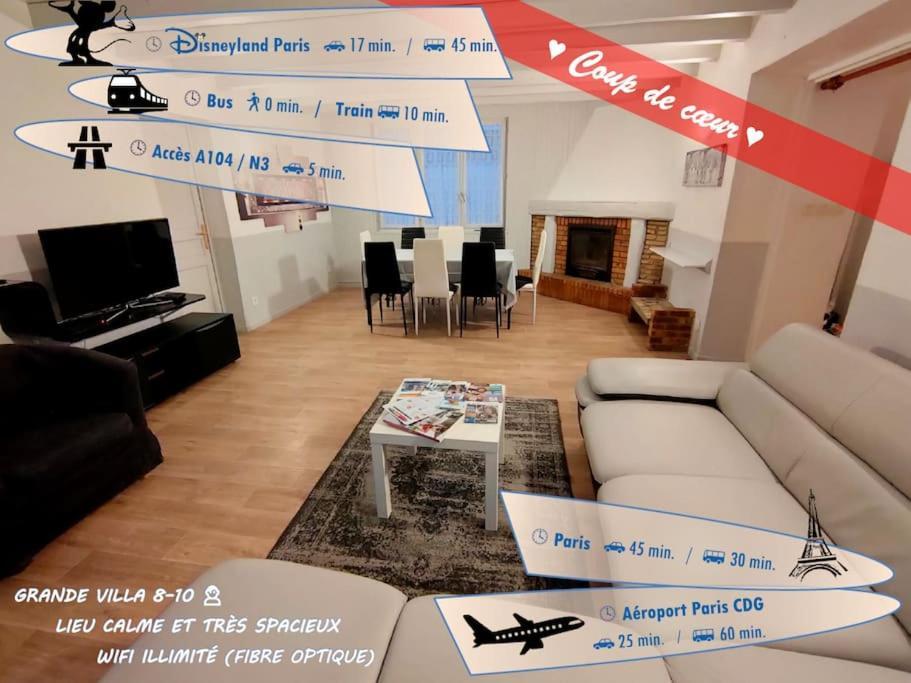 Pause Entre Deux Meaux ► Proche Disneyland Paris ► Wifi ► Netflix ► 24/24H Penchard Екстер'єр фото